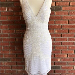 Sherri Hill Beaded White Dress